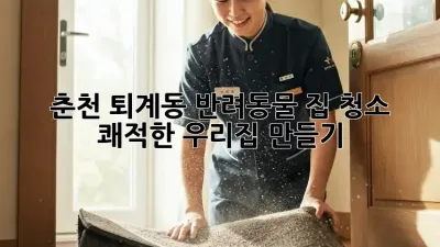 🐶🐱 춘천 퇴계동 반려동물 집 청소, 쾌적한 우리집 만들기 ✨